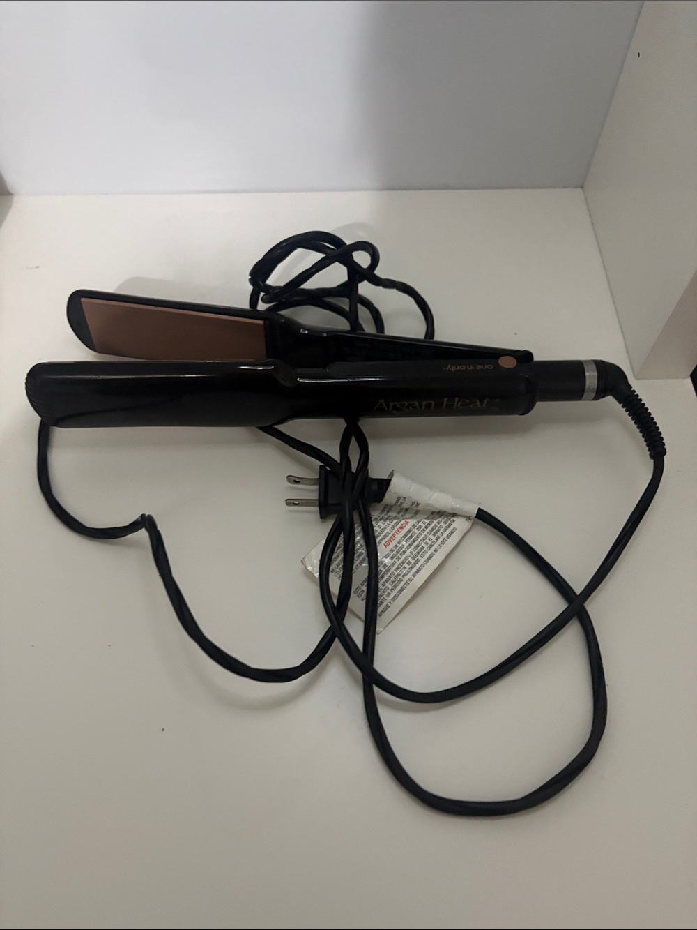 Black Argan Heat Flat Iron With Copper Plates